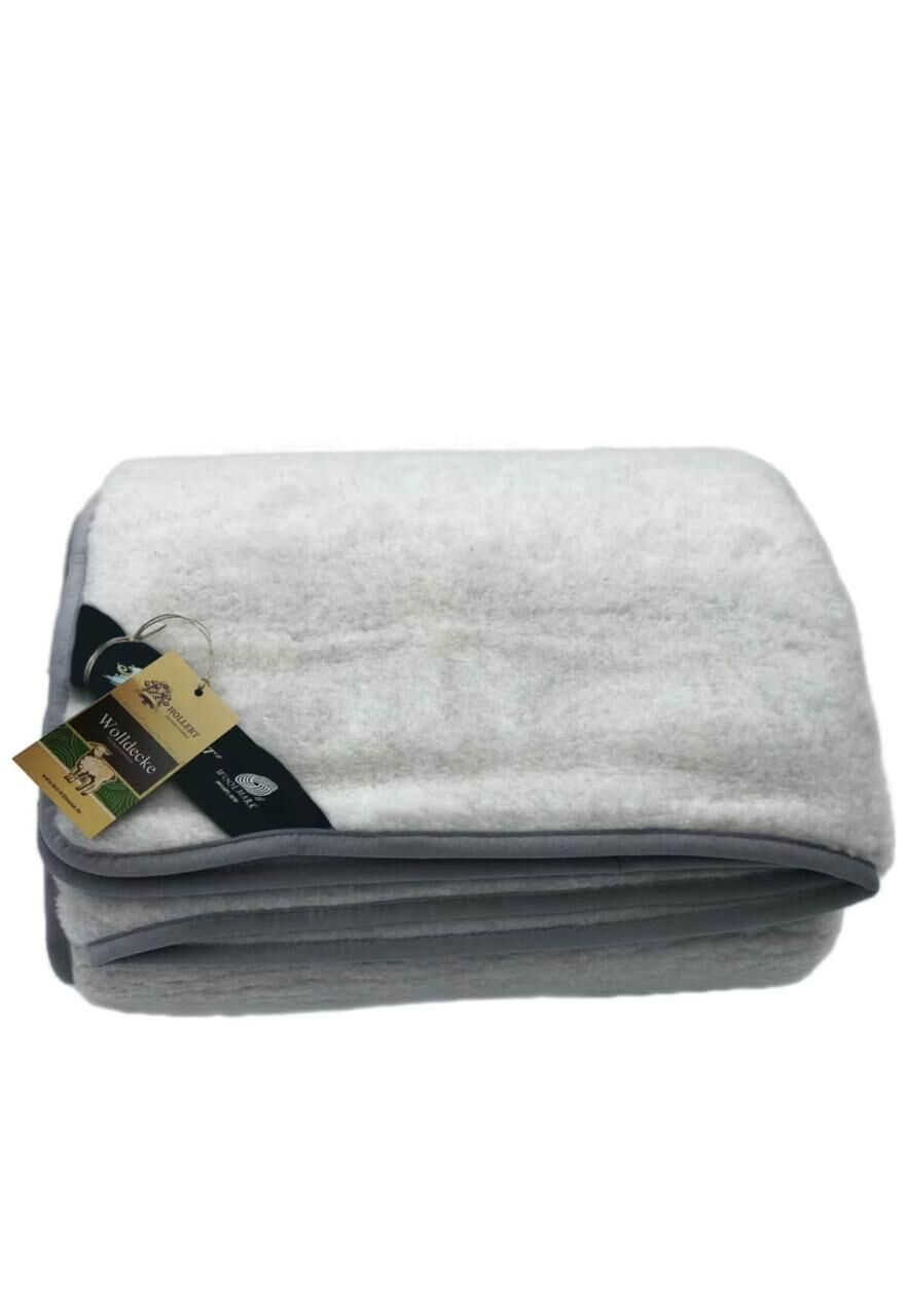 Wolldecke Merino - Farbe: Grau | Größe: 140 x 200