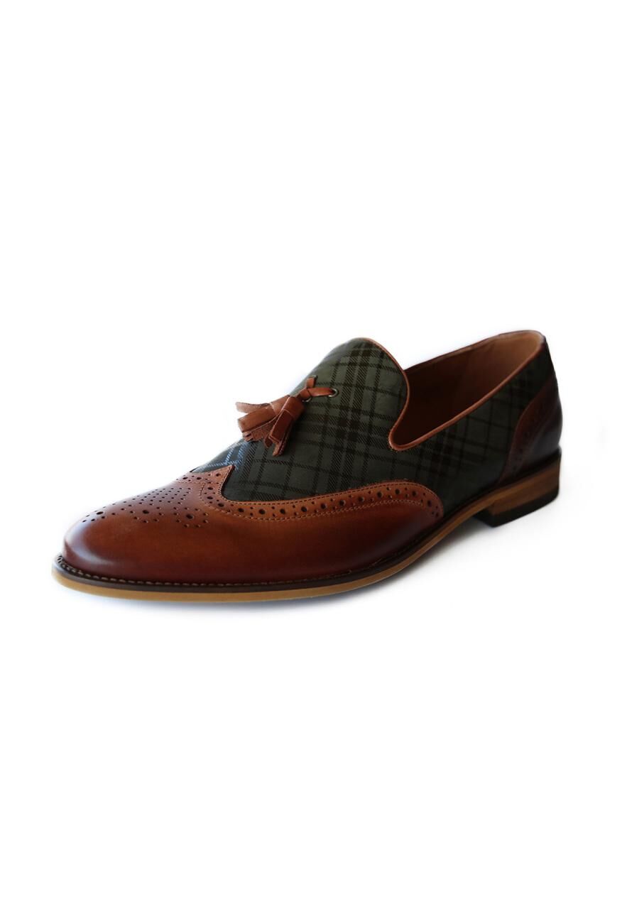 Lederschuhe Mokassin VITO Modell 700 - Schuhgröße: EUR 46 | Farbe: Grün