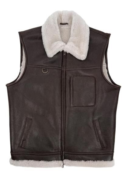 Lambskin Vest - FIRMINIUS with Collar