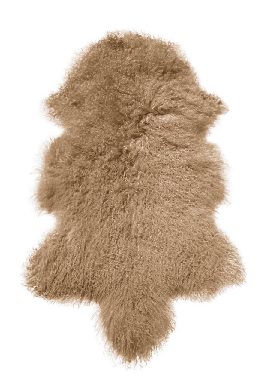 Lammfell Tibet - Farbe: Cappuccino | Größe: 80-90