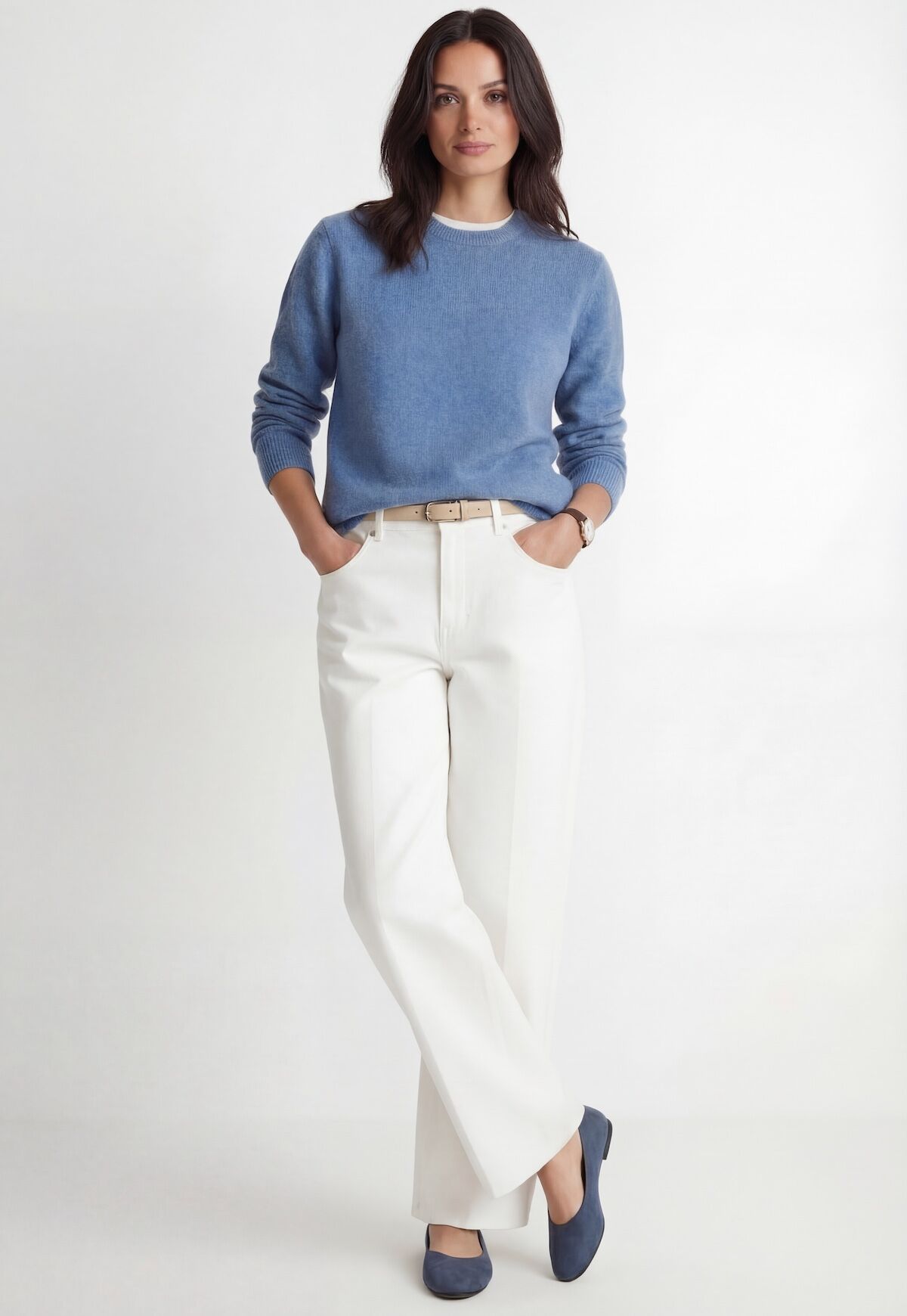 Unisex Cashmere Sweater – Hellblau