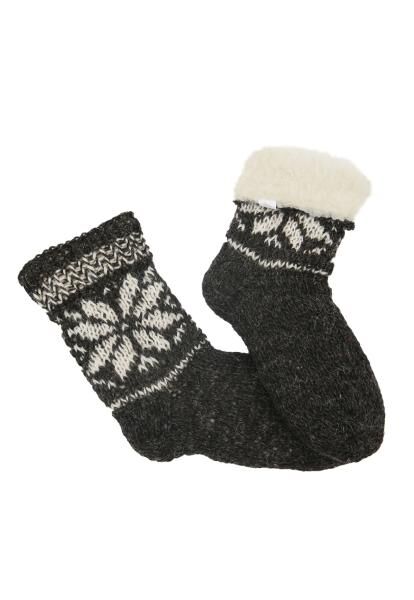 Hand-knitted Merino Wool Socks Lined Model 7