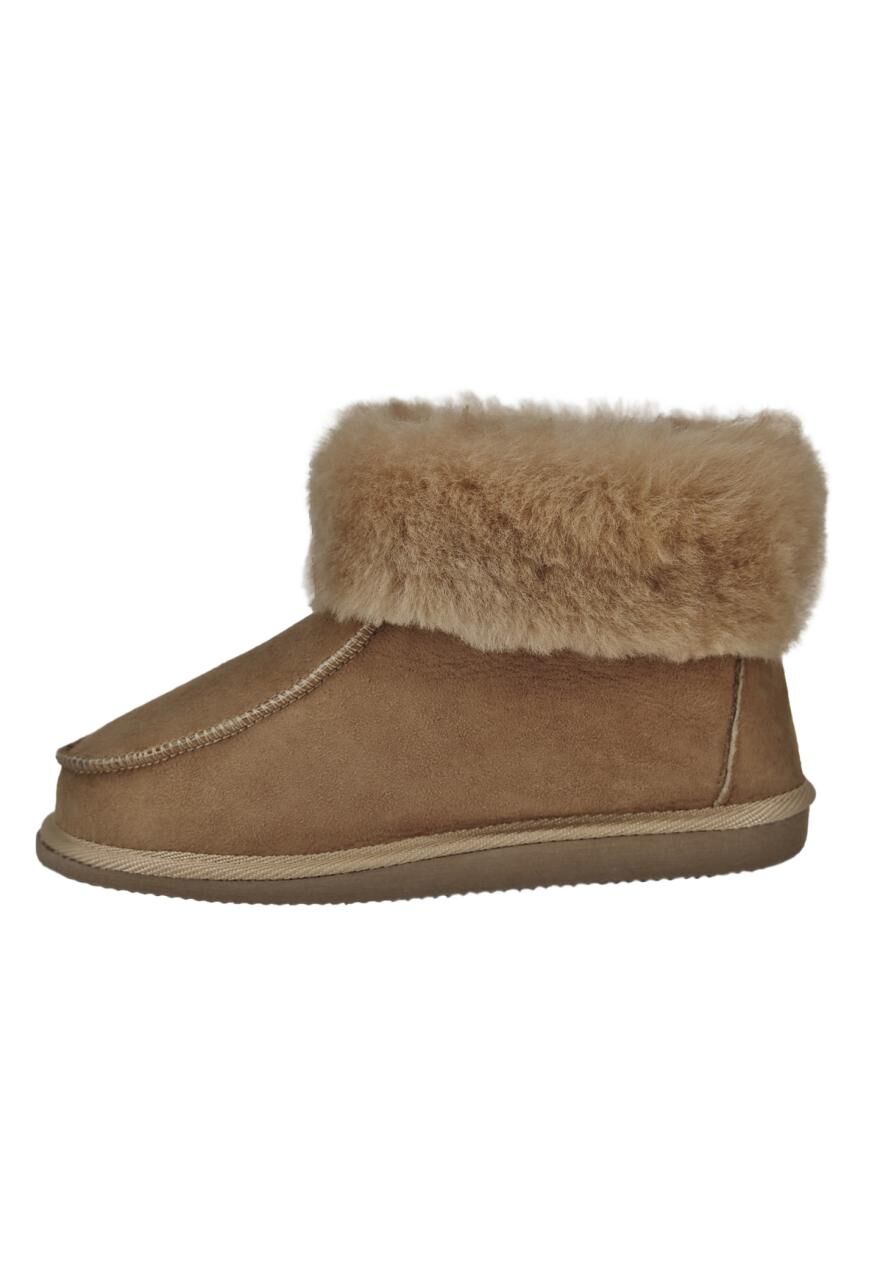 Lammfell Hausschuhe - ZUGSPITZE BEIGE - Schuhgröße: EUR 46