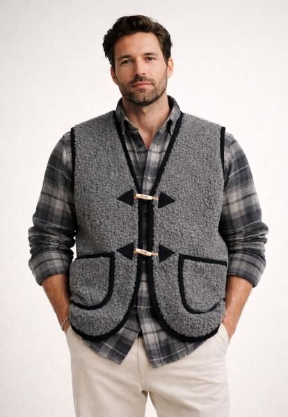 Wool Vest - COLORADO ANTHRACITE
