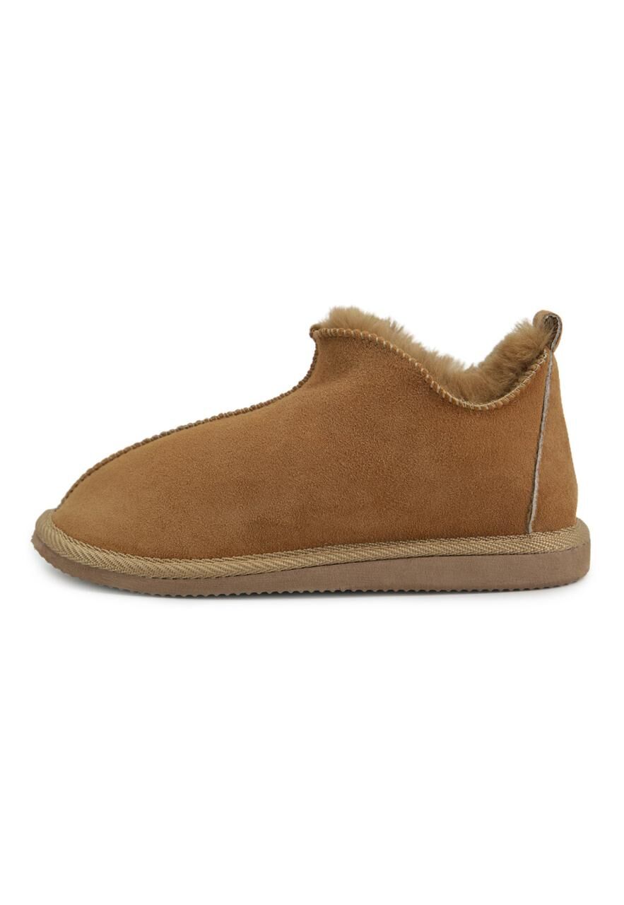 Lammfell Hausschuhe - PRINZ - Schuhgröße: EUR 43 | Farbe: Braun
