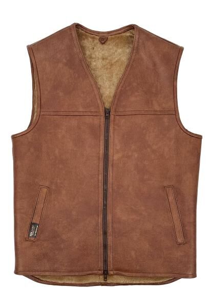 Lammfellweste - FIRMINIUS ohne Kragen