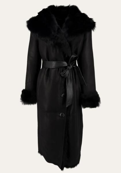 Mantel Serena - Edle Wärme in seidigen Toscana-Lammfell