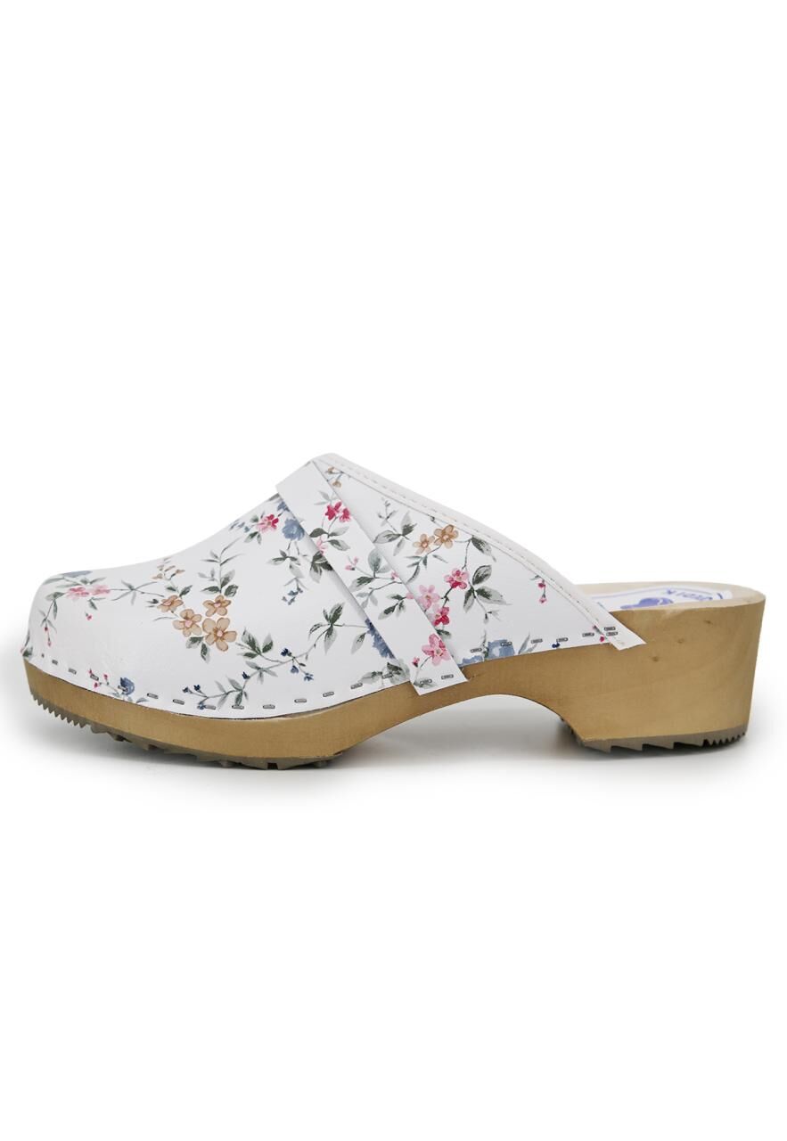 Leder Pantoffeln Clogs Nanni Weiß - Schuhgröße: EUR 36
