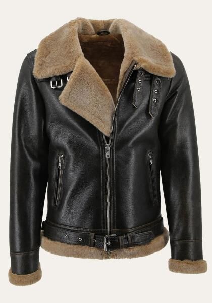 Lammfelljacke - JAMES WALNUSS/CAPPUCCINO