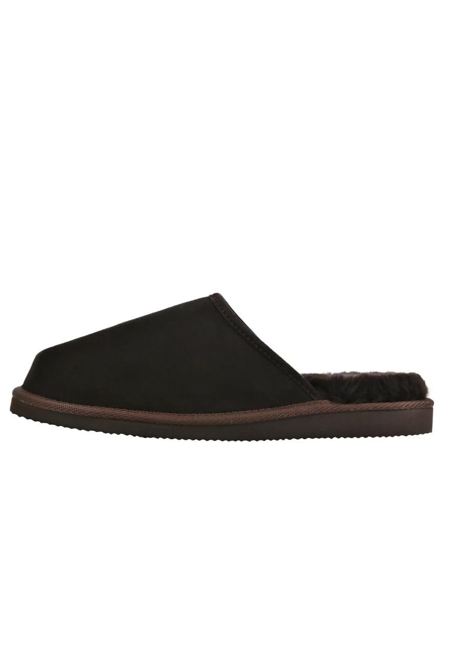 Lammfell Hausschuhe - OLAF - Schuhgröße: EUR 44 | Farbe: Braun