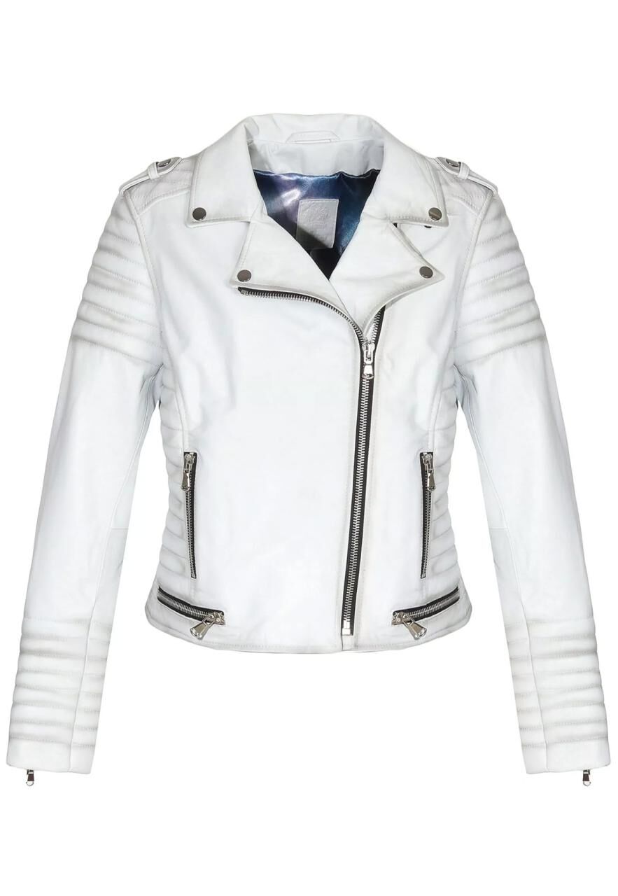 Lederjacke - GRAZA - Größe: 3XL | Farbe: Weiß