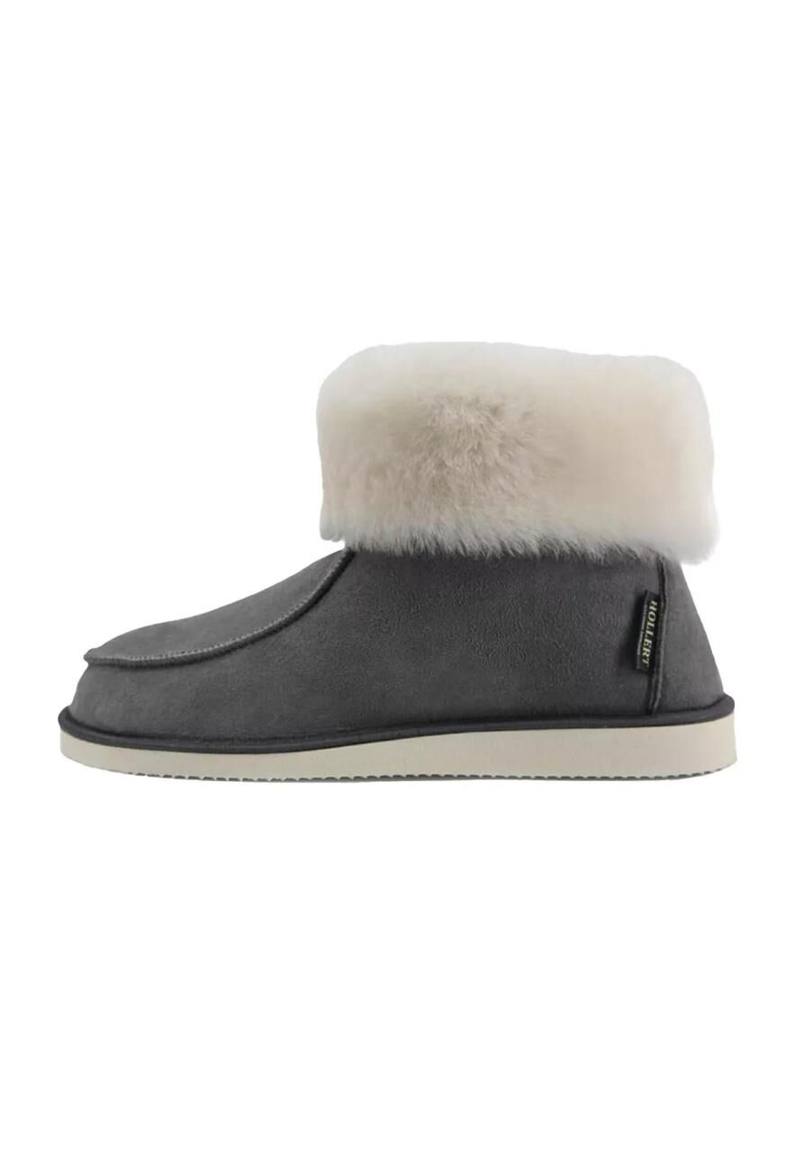 Lammfell Hausschuhe - ZUGSPITZE GRAU - Schuhgröße: EUR 46