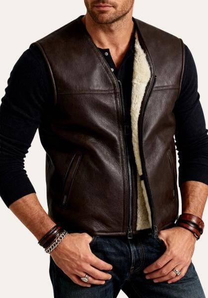 Lambskin Vest - FIRMINIUS without Collar