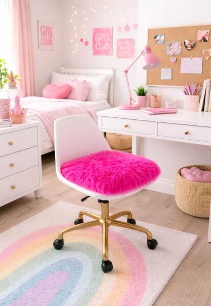 Lammfell Sitzkissen 40 x 40 cm Pink