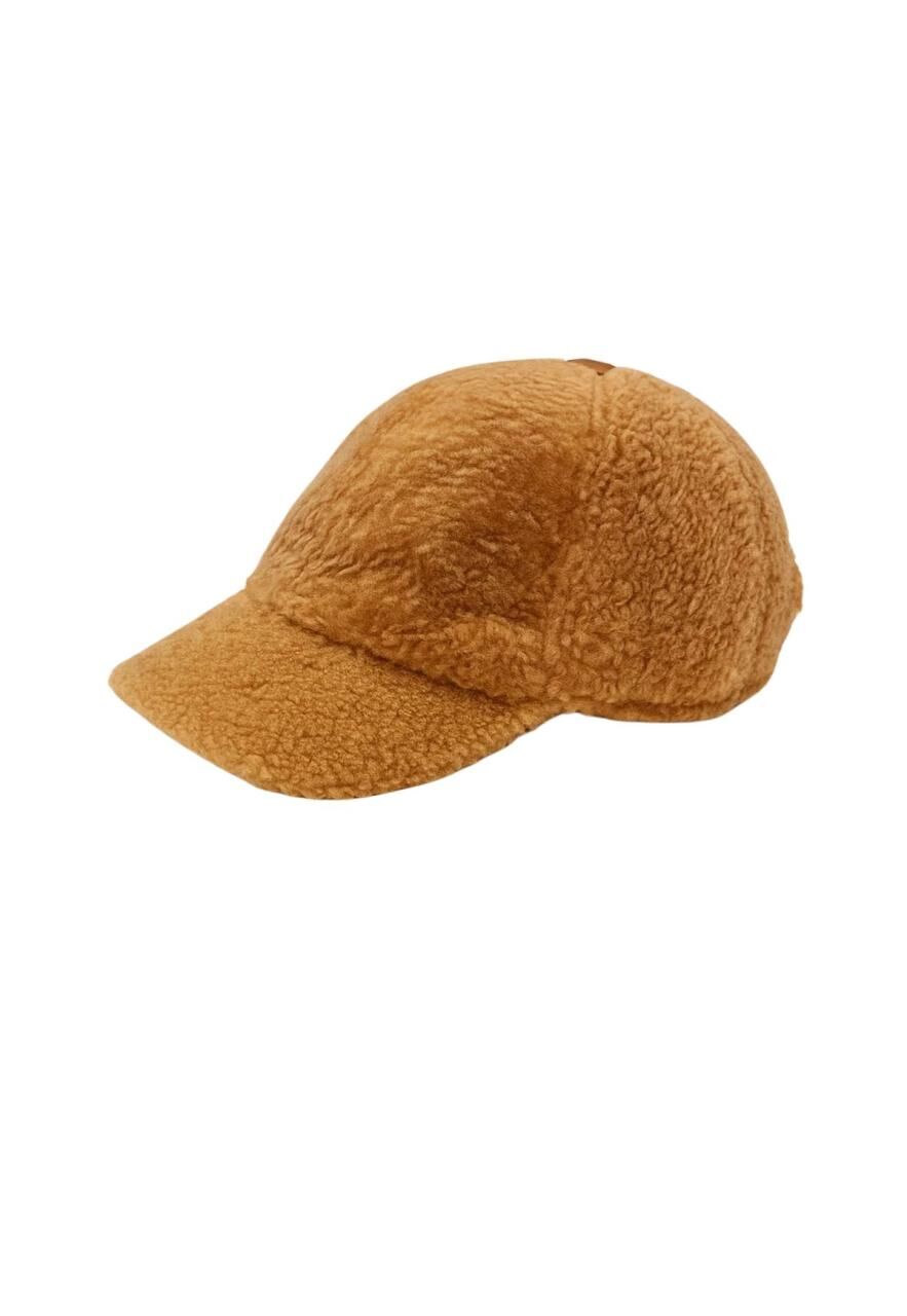 Lammora Cap mit Klettverschluss – Premium Winter-Style - Farbe: Cappuccino