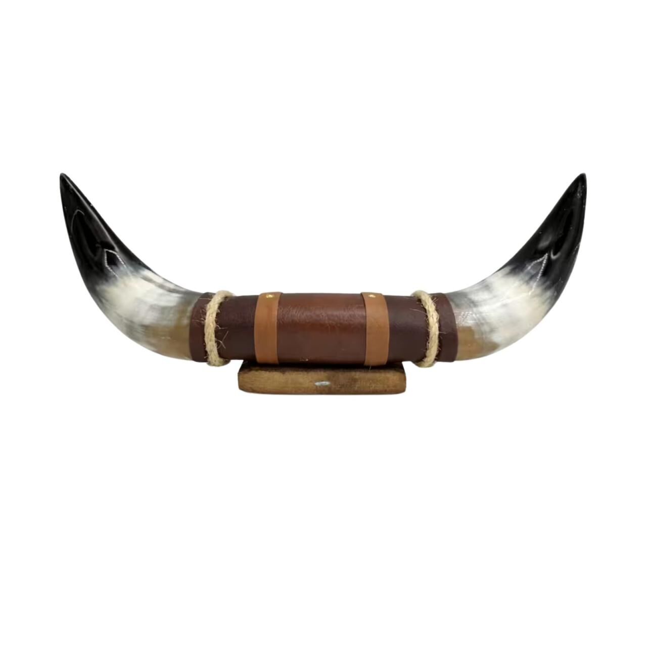 Bullenhorn Wandobjekt Modell 9 - Naturhorn Einzelstück mi... -