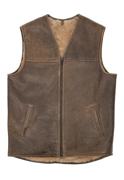 Lammfellweste - FIRMINIUS ohne Kragen