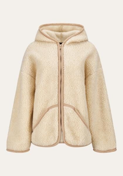 Merino Wolljacke - NELLY BEIGE