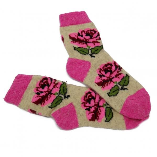 Merino wool socks Flower