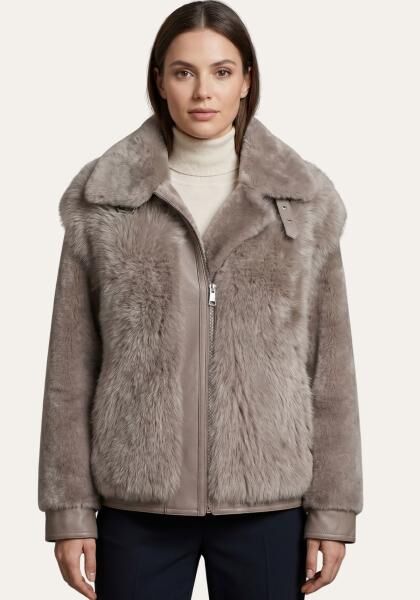 Lammfelljacke aus Toscana- & Shearling Modell 1093