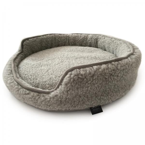Dog bed Duo, made of merino wool, Ø 60 cm
