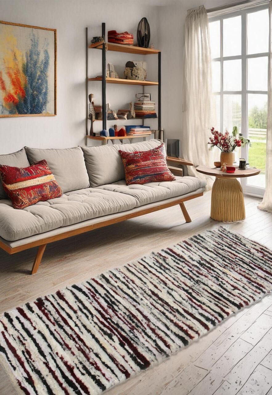 Schafwollteppich Modell 1 Läufer 150 x 60 cm -