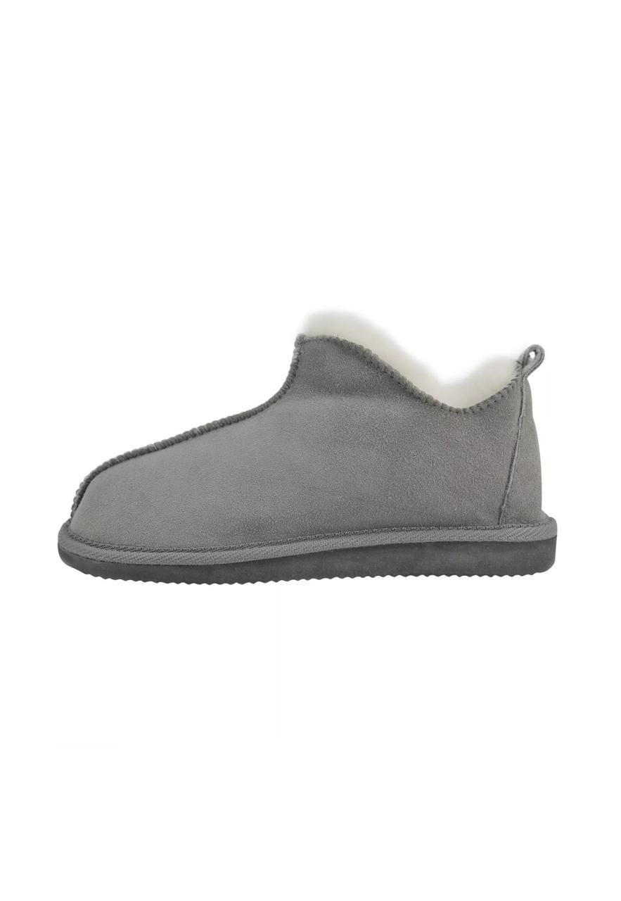 Lammfell Hausschuhe - CINDERELLA - Schuhgröße: EUR 37 | Farbe: Grau/Weiß