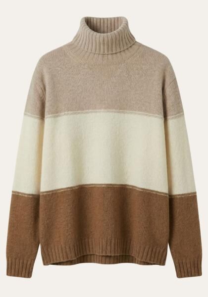 Damen Cashmere Rollkragen Sweater