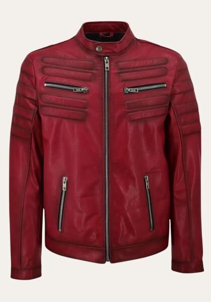 Lederjacke - MATEO ROT