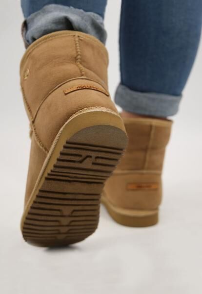 Lammfell Winterboots Snow Braun