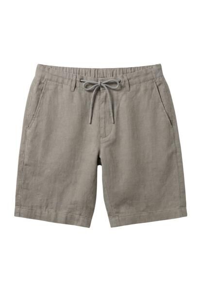 Leinen-Shorts in Sandgrau aus 100 % Leinen - Stilvoll & sommerlich leicht