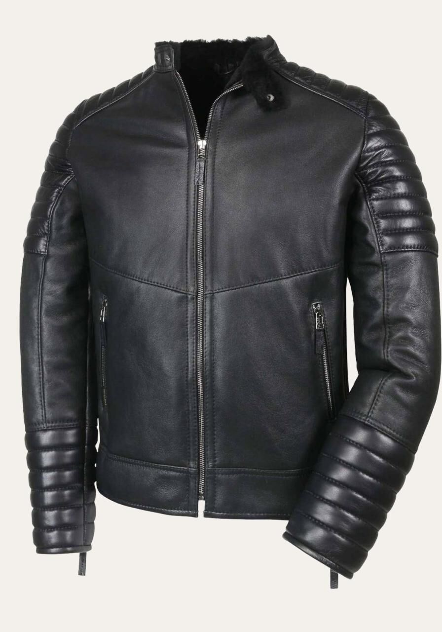 Lammfelljacke - NICK - Größe: L