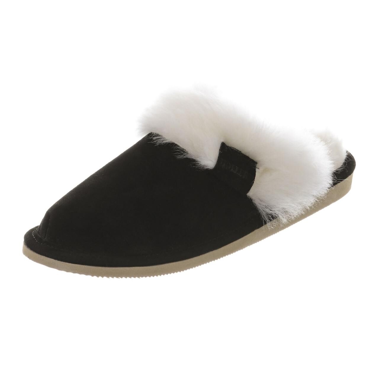 Lammfell Hausschuhe - MALIBU - Schuhgröße: EUR 42 | Farbe: Schwarz