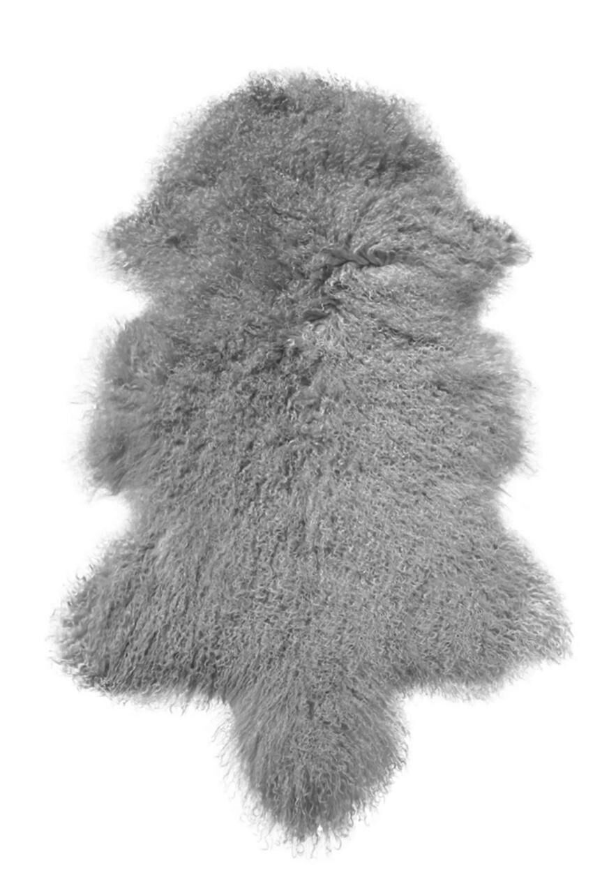 Lammfell Tibet - Farbe: Grau | Größe: 90-100