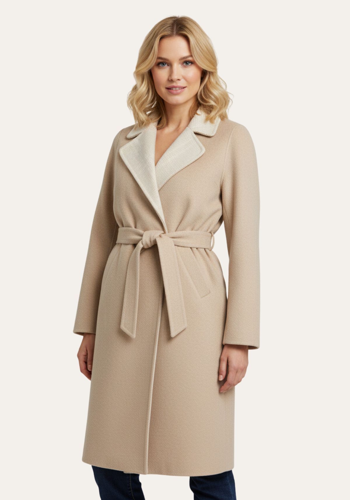 Mantel aus Wolle und Alpaka Isadora