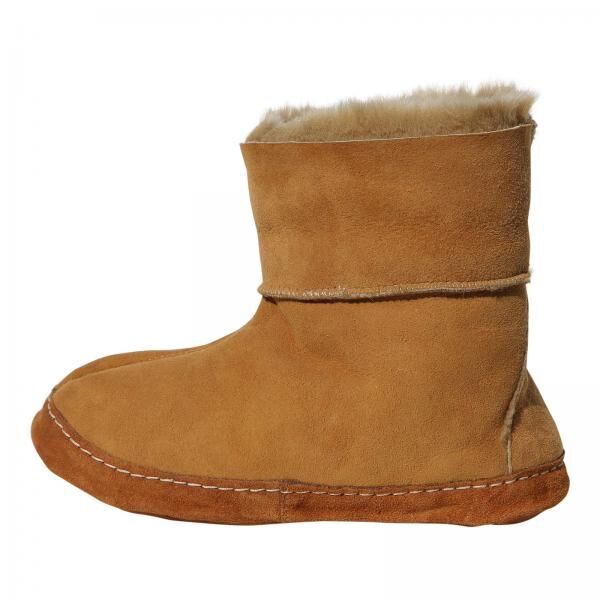 Lammfell Mokassins Größe 36 Hüttenschuhe Cognac B-Ware